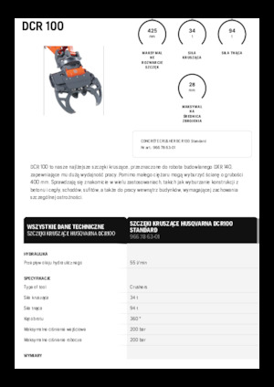 Betontörőgépek Husqvarna DCR 100