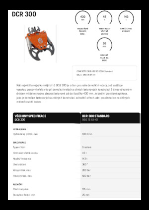 Betontörőgépek Husqvarna DCR 300