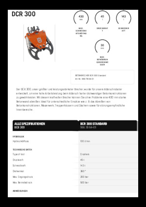 Betontörőgépek Husqvarna DCR 300