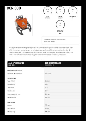 Betontörőgépek Husqvarna DCR 300