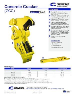 Betontörőgépek Genesis GCC 50