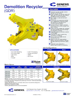 Betontörőgépek Genesis GDR 300
