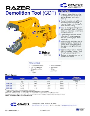 Betontörőgépek Genesis GDT 290 