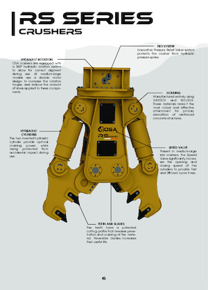 Betontörőgépek OSA Demolition Equipment RS5000 