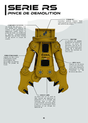 Betontörőgépek OSA Demolition Equipment RS2000 