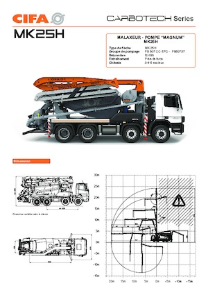 Pumix teherautók CIFA MK25H