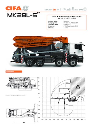 Pumix teherautók CIFA MK28L-5