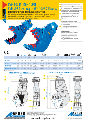 Betonroppantók Arden BBH800R