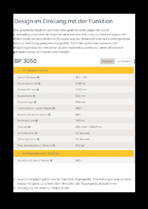 Betonroppantók Epiroc BP 3050