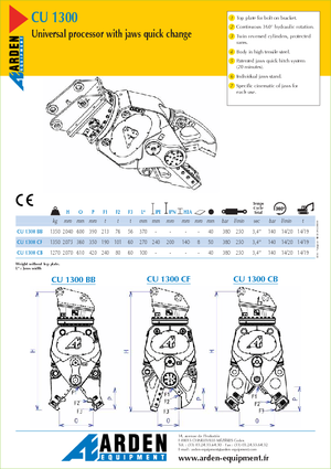 Betonroppantók Arden CU 1300 BB