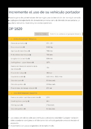 Betonroppantók Epiroc DP 1820