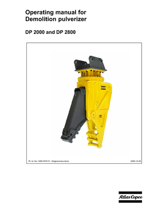 Betonroppantók Atlas Copco DP 2800