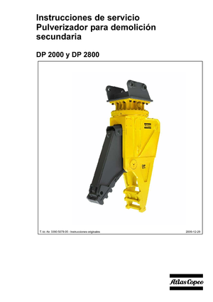 Betonroppantók Atlas Copco DP 2800