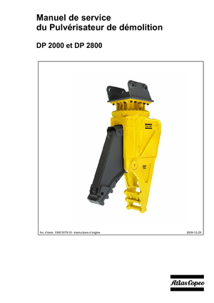 Betonroppantók Atlas Copco DP 2800
