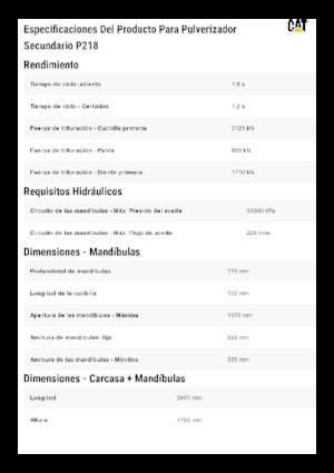 Betonroppantók Caterpillar P218