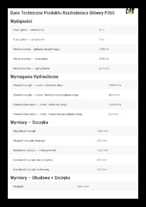 Betonroppantók Caterpillar P365
