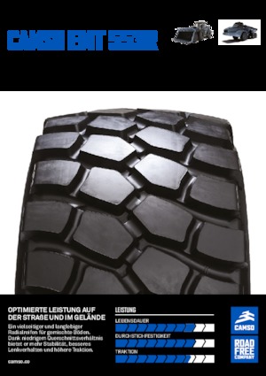 Éptőgép abroncsok Camso EMT 553R 750/65R25
