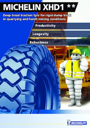 Éptőgép abroncsok Michelin XHD1 14.00 R 25	