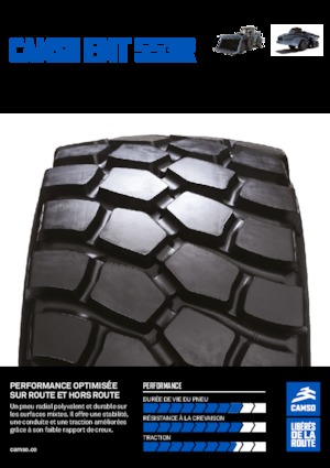 Éptőgép abroncsok Camso EMT 553R 750/65R25