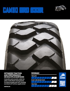 Éptőgép abroncsok Camso GRD 533R 14.00R24