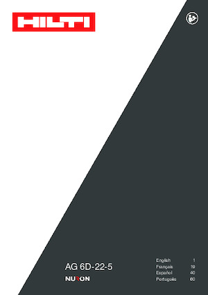 Vezetéknélküli sarokcsiszolók Hilti AG 6D-22 (5'')