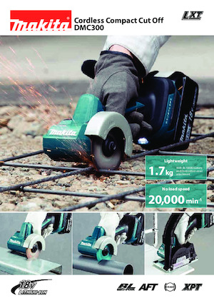 Vezetéknélküli sarokcsiszolók Makita DMC300Z