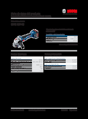 Vezetéknélküli sarokcsiszolók Bosch GWS 18V-10