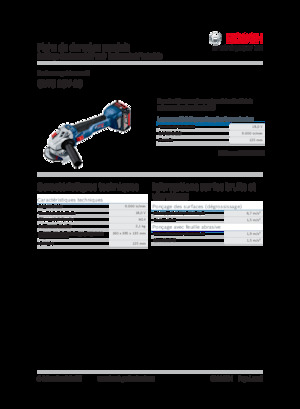 Vezetéknélküli sarokcsiszolók Bosch GWS 18V-10