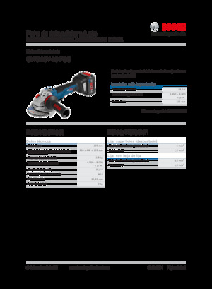 Vezetéknélküli sarokcsiszolók Bosch GWS 18V-10 PSC