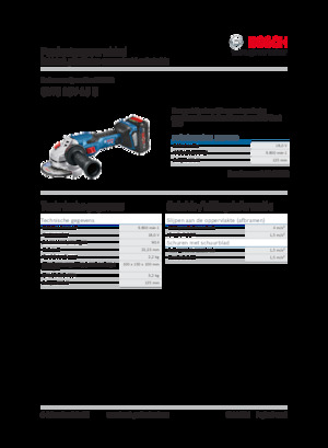 Vezetéknélküli sarokcsiszolók Bosch GWS 18V-15 C