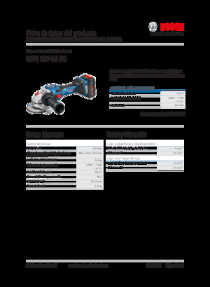 Vezetéknélküli sarokcsiszolók Bosch GWS 18V-15 SC