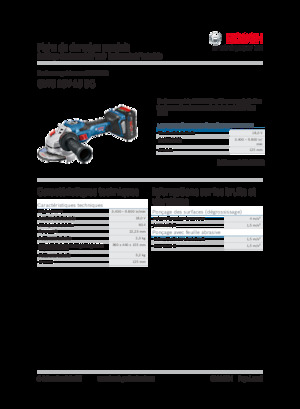 Vezetéknélküli sarokcsiszolók Bosch GWS 18V-15 SC