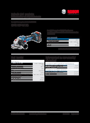 Vezetéknélküli sarokcsiszolók Bosch GWS 18V-15 SC