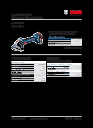 Vezetéknélküli sarokcsiszolók Bosch GWS 18V-7