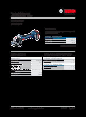 Vezetéknélküli sarokcsiszolók Bosch GWS 18V-7