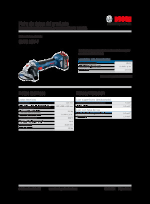 Vezetéknélküli sarokcsiszolók Bosch GWS 18V-7