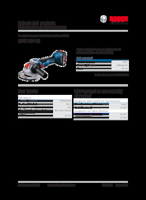 Vezetéknélküli sarokcsiszolók Bosch GWX 18V-10