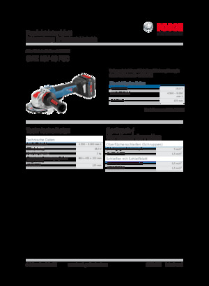 Vezetéknélküli sarokcsiszolók Bosch GWX 18V-10 PSC