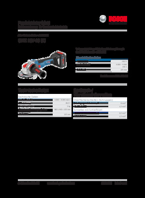Vezetéknélküli sarokcsiszolók Bosch GWX 18V-10 SC