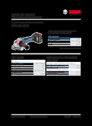 Vezetéknélküli sarokcsiszolók Bosch GWX 18V-10 SC