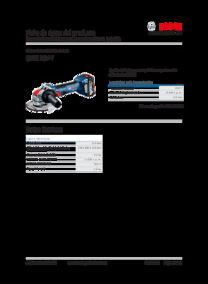 Vezetéknélküli sarokcsiszolók Bosch GWX 18V-7