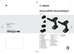 Vezetéknélküli fúrók és csavarbehajtók Bosch AdvancedImpact 18V-80 QuickSnap