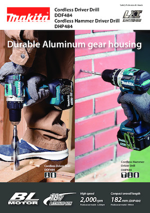 Vezetéknélküli fúrók és csavarbehajtók Makita DDF484
