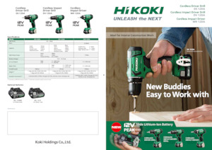 Vezetéknélküli fúrók és csavarbehajtók HiKOKI DV12DA