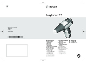 Vezetéknélküli fúrók és csavarbehajtók Bosch EasyImpact 12