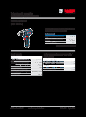 Vezetéknélküli fúrók és csavarbehajtók Bosch GSR 12V-15