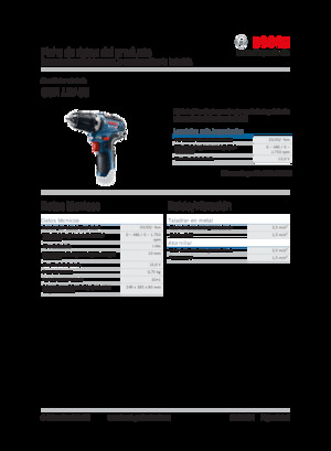 Vezetéknélküli fúrók és csavarbehajtók Bosch GSR 12V-35