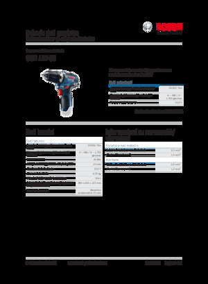 Vezetéknélküli fúrók és csavarbehajtók Bosch GSR 12V-35