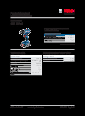 Vezetéknélküli fúrók és csavarbehajtók Bosch GSR 18V-45