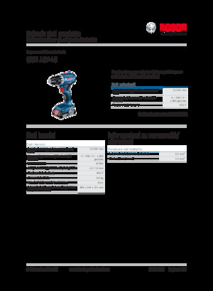Vezetéknélküli fúrók és csavarbehajtók Bosch GSR 18V-45